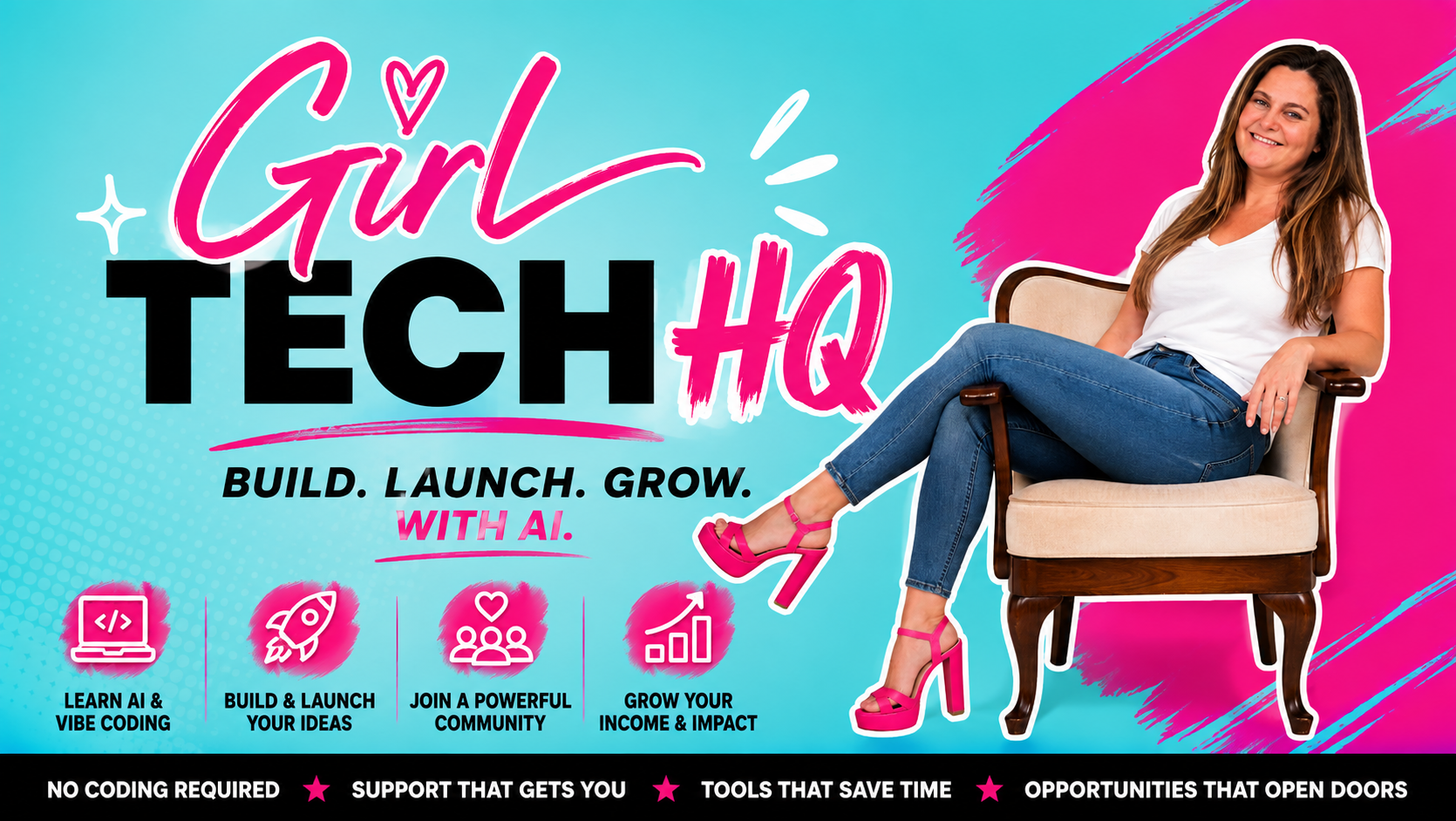 Girl Tech HQ Skool Community — Build, Launch, Grow with AI